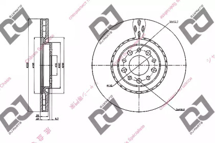 Тормозной диск DJ PARTS BD1937